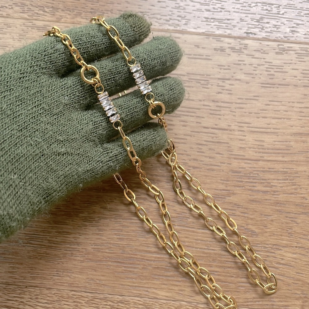 Fashion Gold Plated Waterproof Neckkace